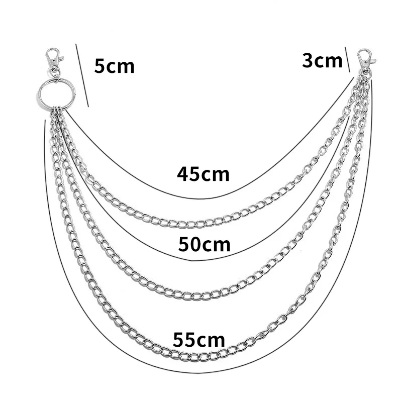 Layer Metal Belt Chain Punk Ho - Belt Mens Fashion avis et prix