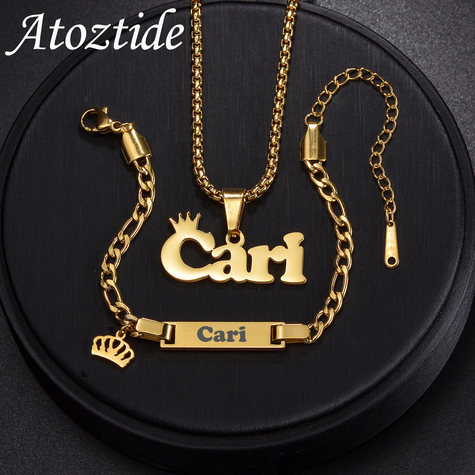 Atoztide Personalized Custom N - Men'S Fashion Jewelry Bracelets avis et prix