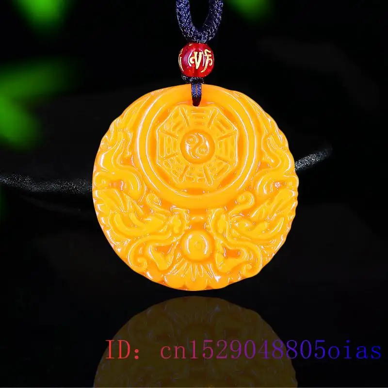 Yellow Jade Dragon Pendant Gif - Yellow Men'S Fashion avis et prix