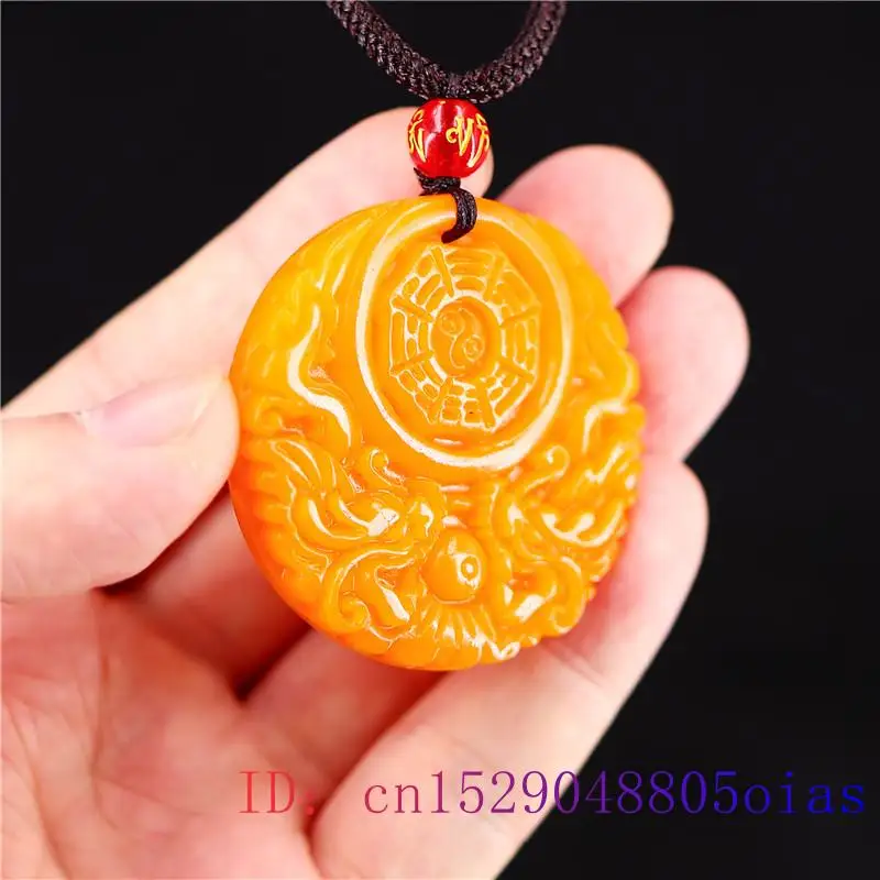 Yellow Jade Dragon Pendant Gif - Yellow Men'S Fashion avis et prix