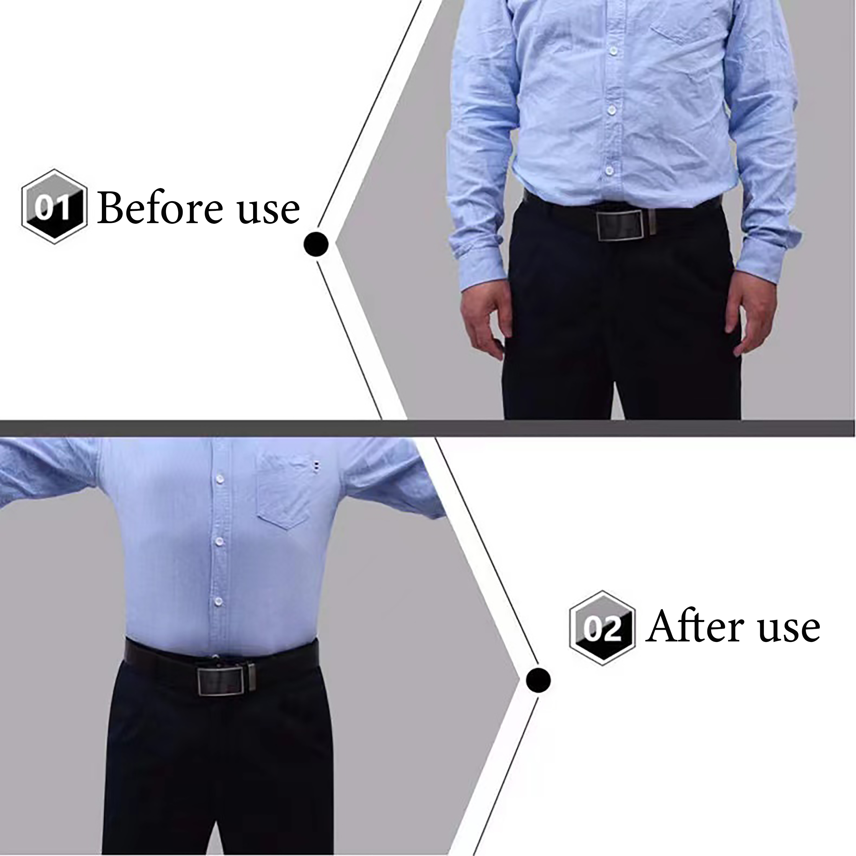 1Pair Classic Men Shirt Stays  - Suspenders Clip Men avis et prix