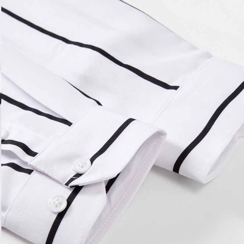 Men's Striped Dress Shirt Long - Mens Fashion Dress Shirts avis et prix