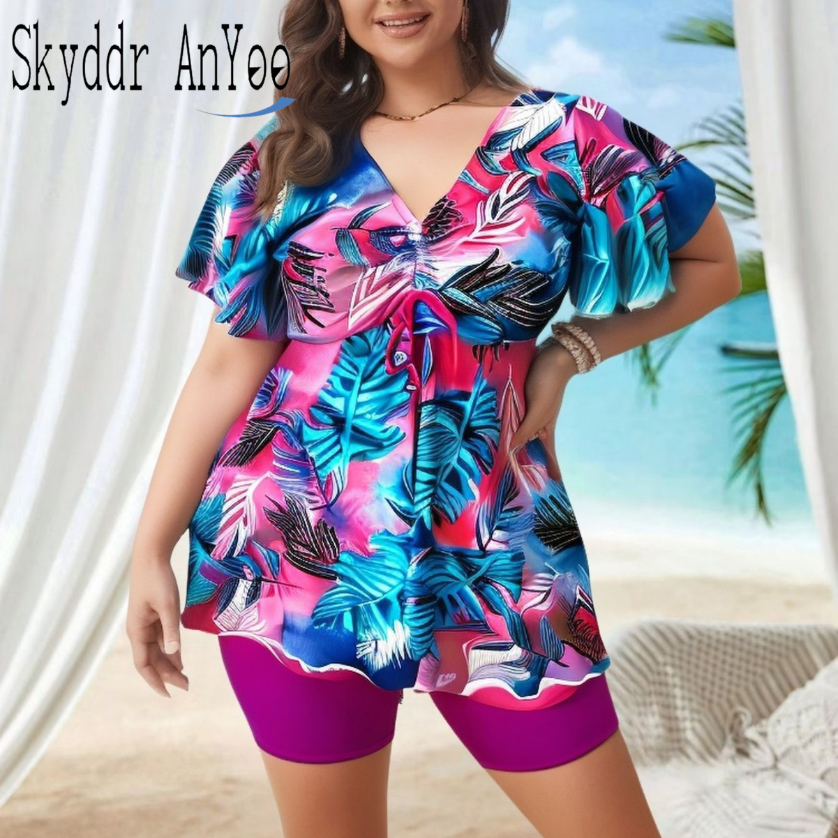 Women's Plus Size Tankini Swim - Swim Trunk Shorts avis et prix