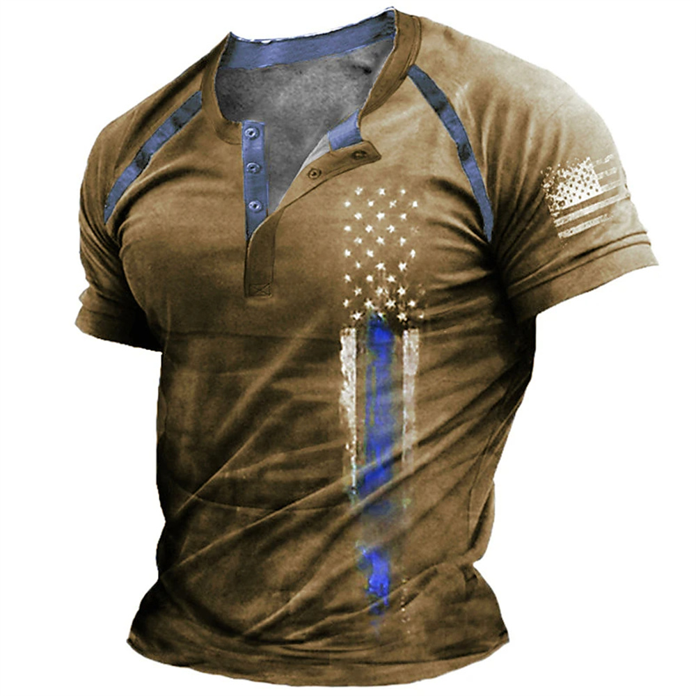 Funny 3D American Flag Print M - Mens Fashion Clothes avis et prix