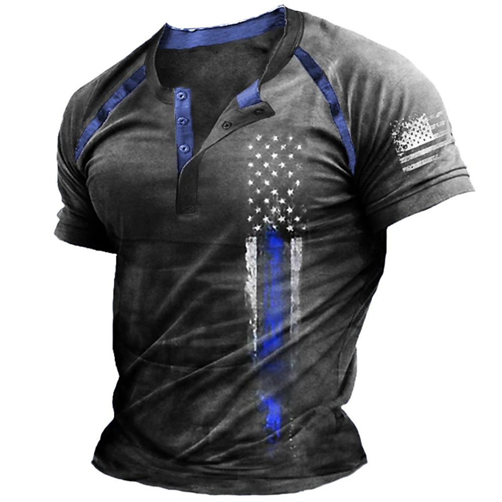 Funny 3D American Flag Print M - Mens Fashion Clothes avis et prix