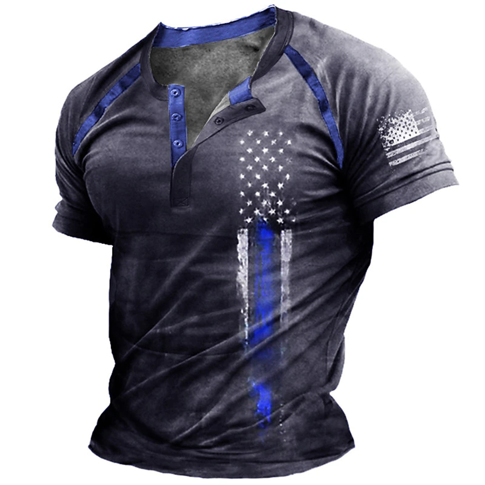 Funny 3D American Flag Print M - Mens Fashion Clothes avis et prix