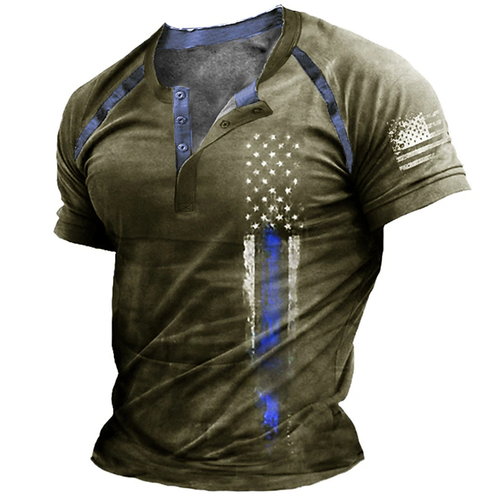 Funny 3D American Flag Print M - Mens Fashion Clothes avis et prix
