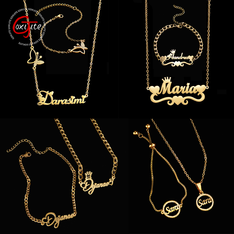 Goxijite Customize Name Neckla - Men'S Fashion Jewelry Bracelets avis et prix