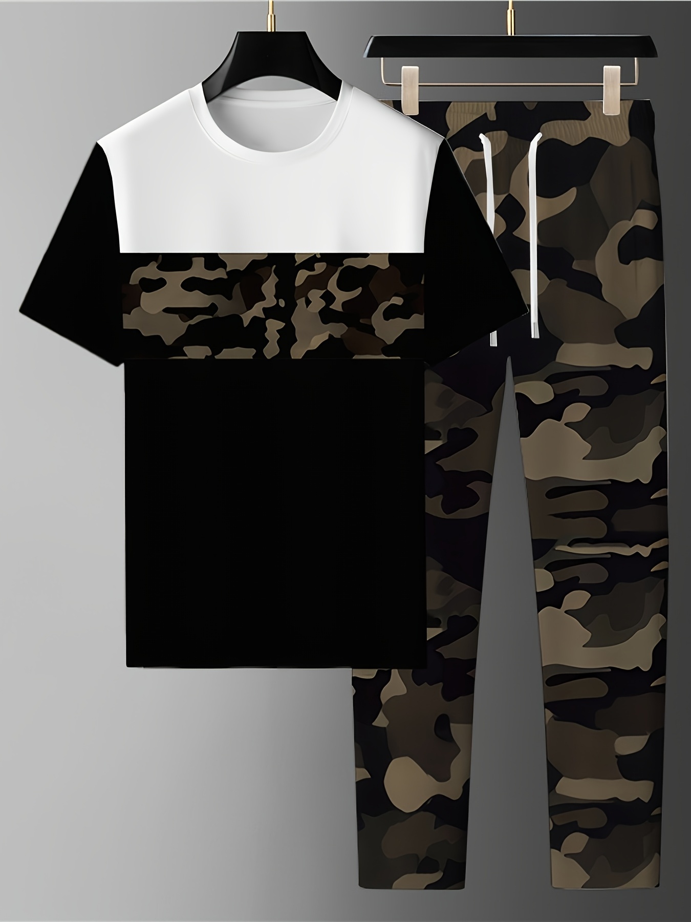 2026 Summer New Men's Short-Sl - Mens Fashion Camo Pants avis et prix