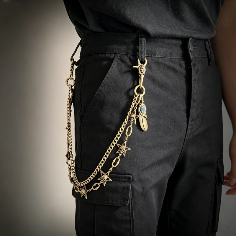 Hip Hop Punk Rock Metal Pants  - Men Fashion Key avis et prix
