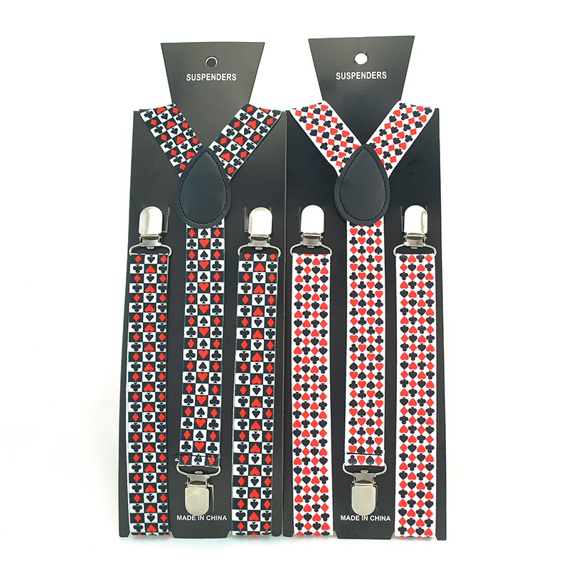 Unisex Playing Card Poker Desi - Suspenders Clip Men avis et prix