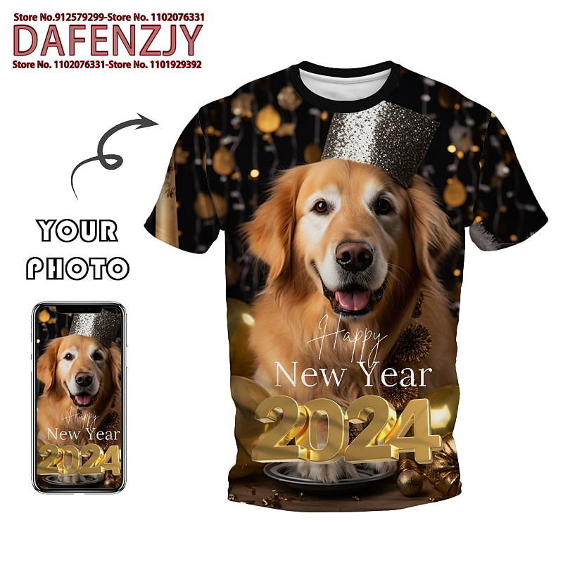 Custom Funny Pet Photo 3D All  - Mens Fashion Dress Shirts avis et prix
