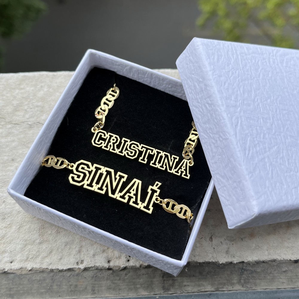 DUOYING Custom Name Hollow Nec - Men'S Fashion Jewelry Bracelets avis et prix