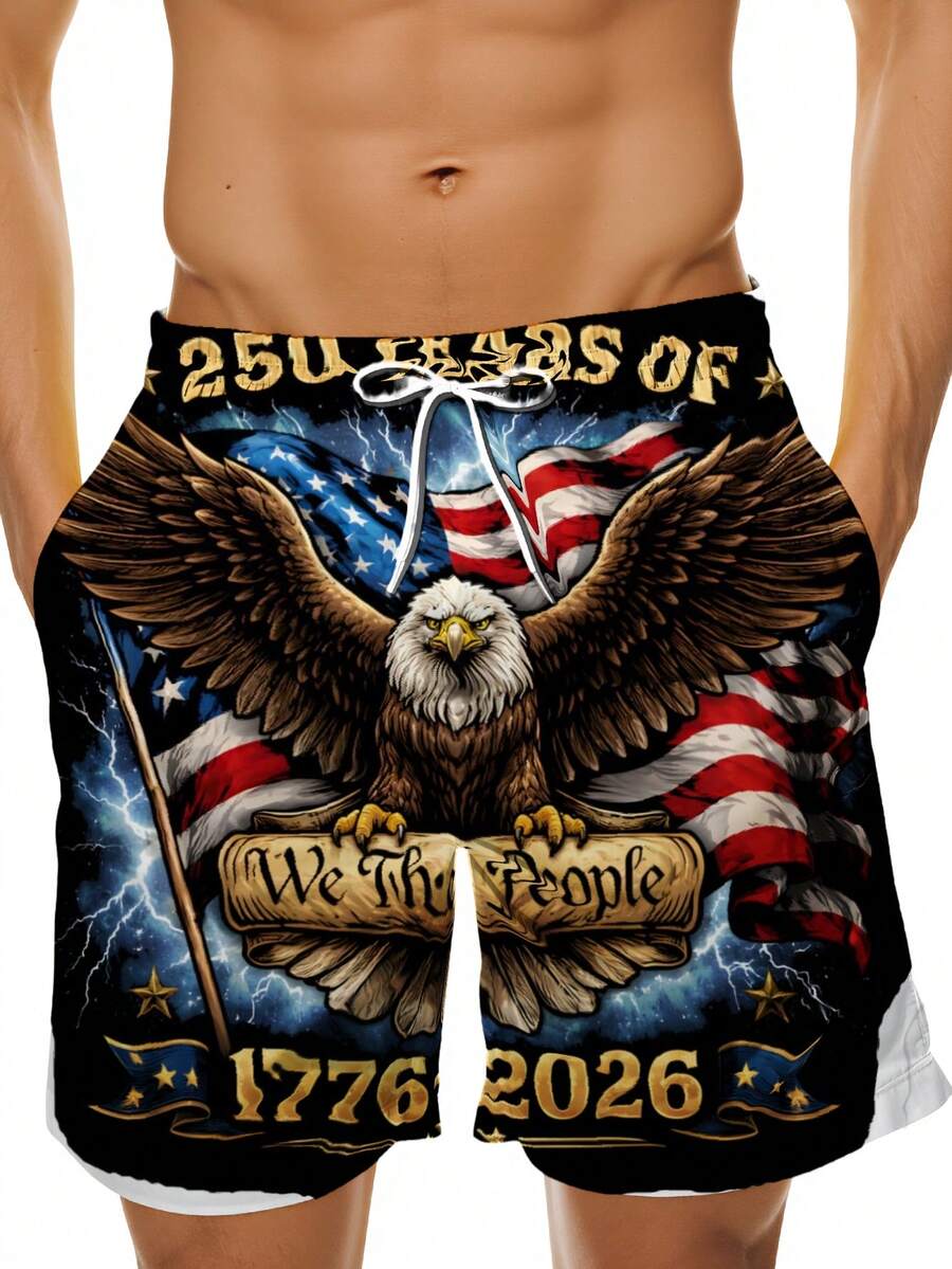 Patriotic Swim Trunks Men Beac - Swim Trunk Shorts avis et prix