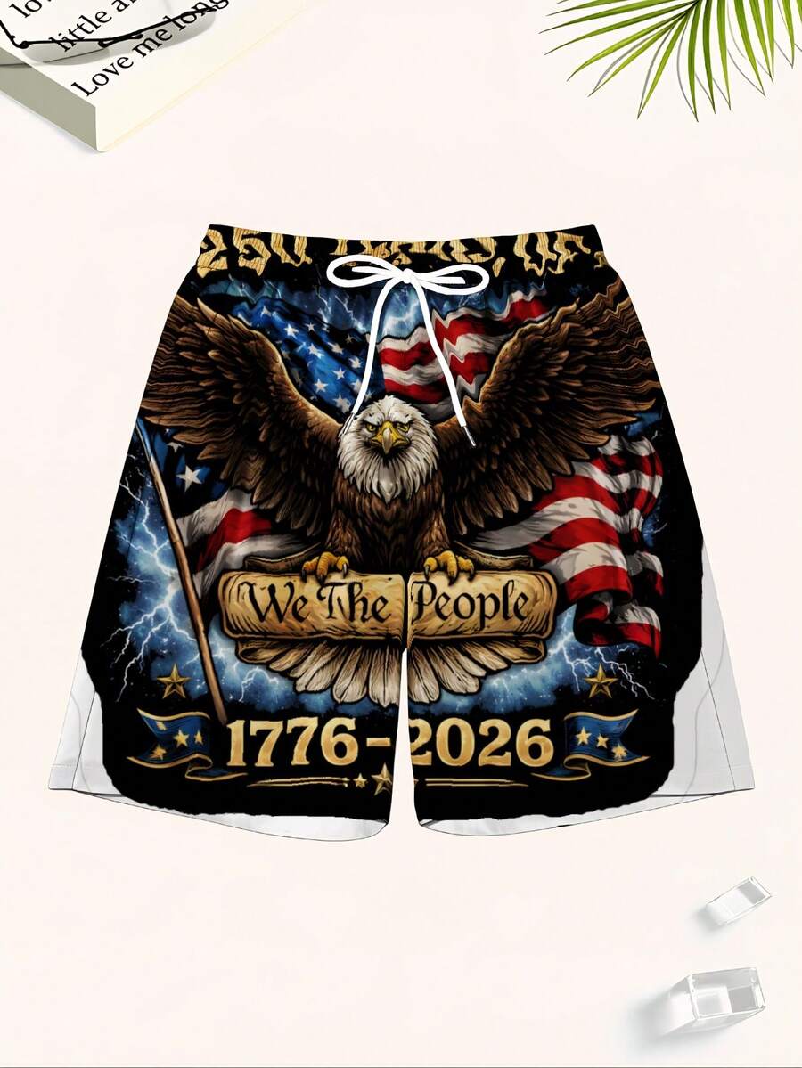 Patriotic Swim Trunks Men Beac - Swim Trunk Shorts avis et prix