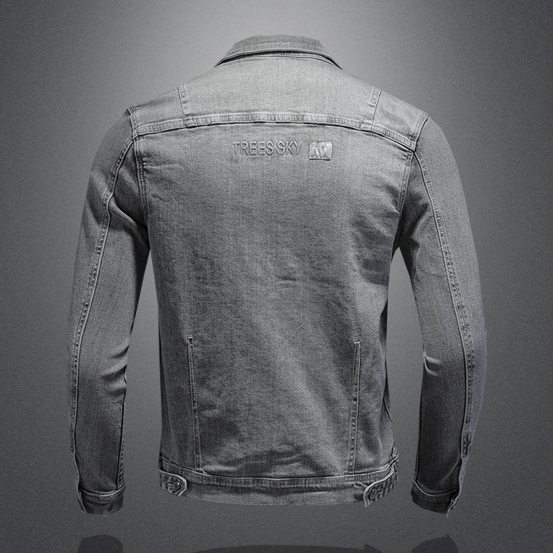 Fashion Denim Jacket Men Cotto - Mens Fashion Denim Jacket avis et prix