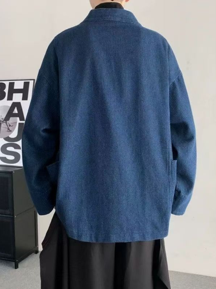 Vintage Japanese Style Denim C - Mens Fashion Denim Jacket avis et prix