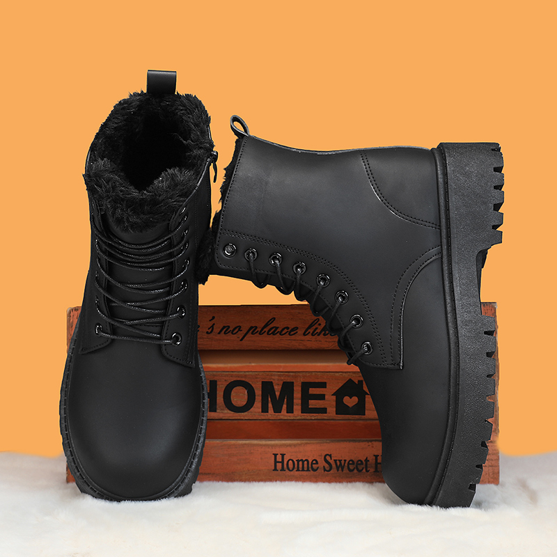 Men's warm plush high-top boot - Fashion Men'S Boots avis et prix
