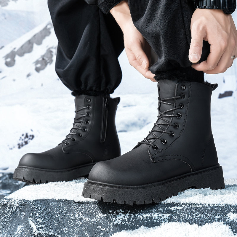 Men's warm plush high-top boot - Fashion Men'S Boots avis et prix