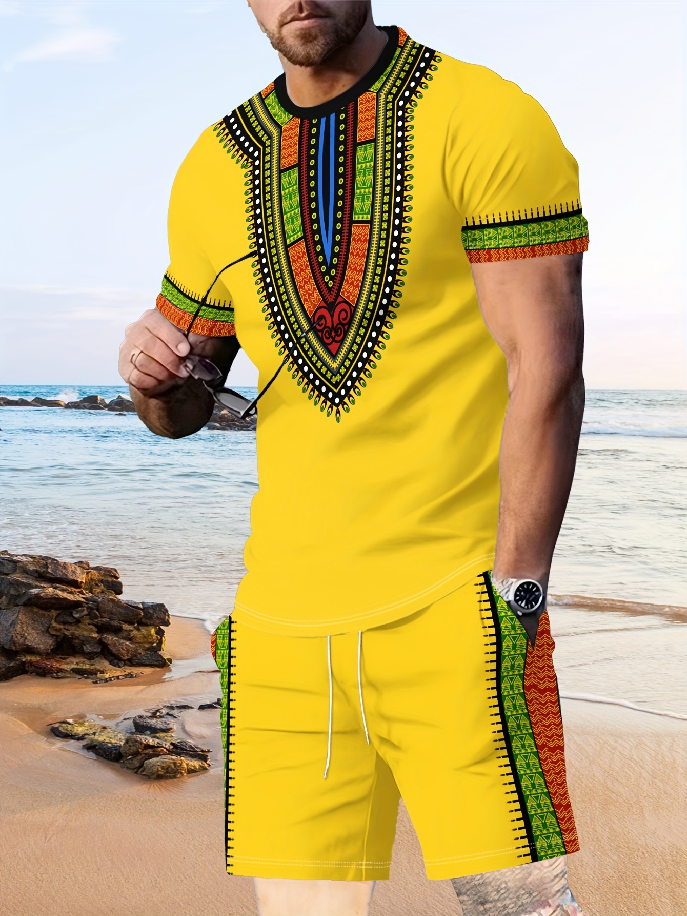 New Men's Suits African Dashik - Mens Fashion Clothes avis et prix