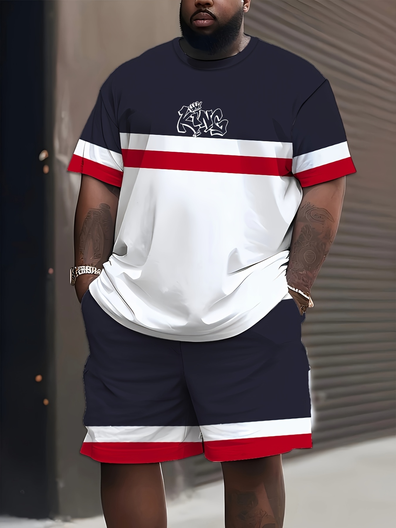 New Plus Size Men's T-shirt An - Mens Fashion Clothes avis et prix