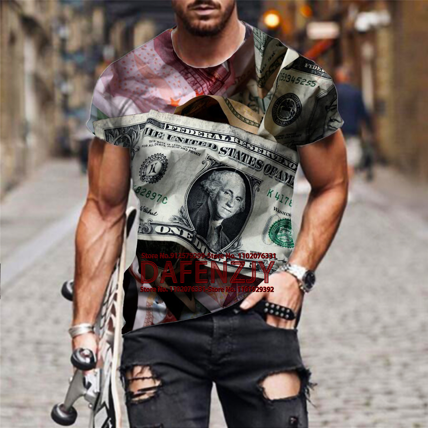 Men's 3d T Shirt American Doll - Mens Fashion Dress Shirts avis et prix