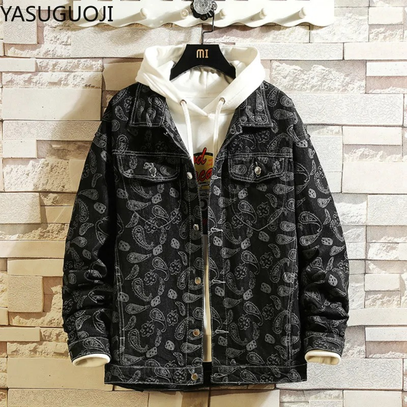 New 2025 Spring Japanese Vinta - Mens Fashion Denim Jacket avis et prix