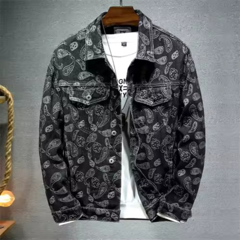 New 2025 Spring Japanese Vinta - Mens Fashion Denim Jacket avis et prix