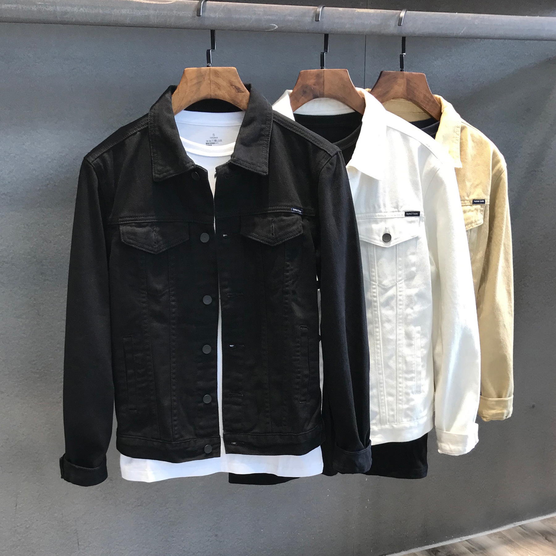 Spring Autumn Men's Denim Jack - Mens Fashion Denim Jacket avis et prix