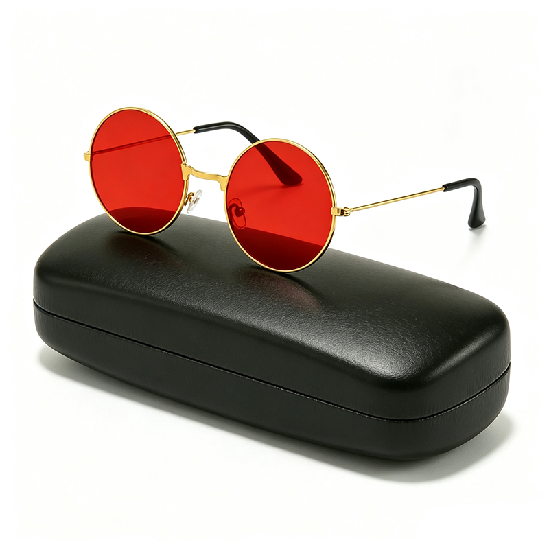 Classic Vintage Round Frame Su - Yellow Men'S Fashion avis et prix