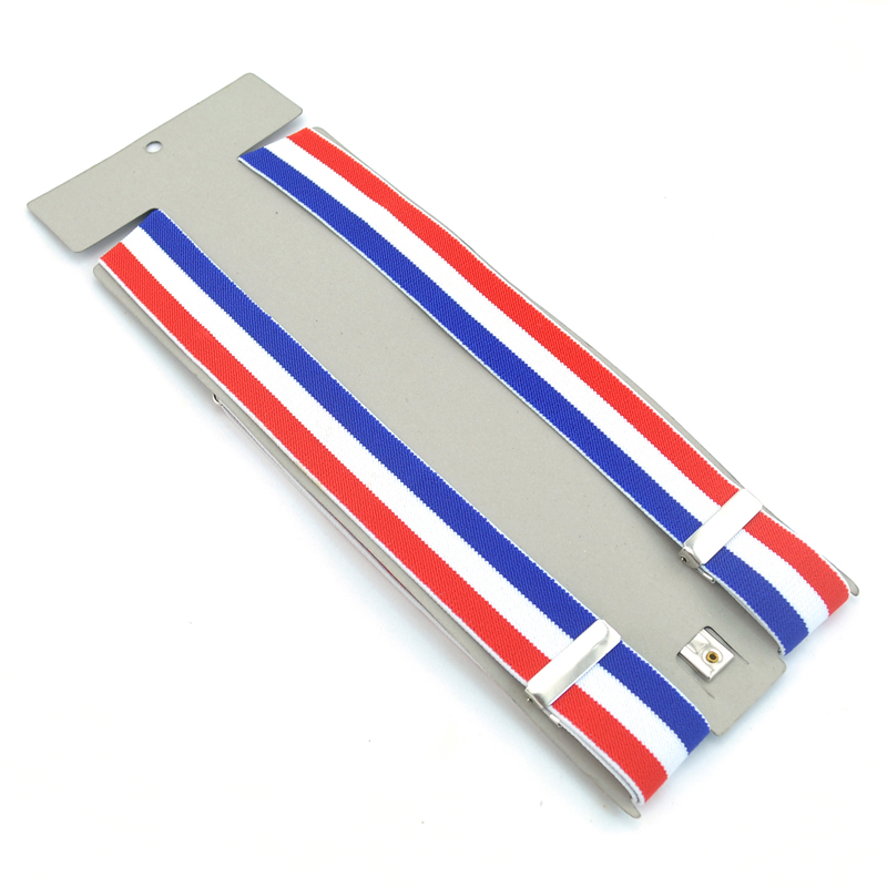 New 3.5cm Wide 6 Stripes Suspe - Suspenders Clip Men avis et prix