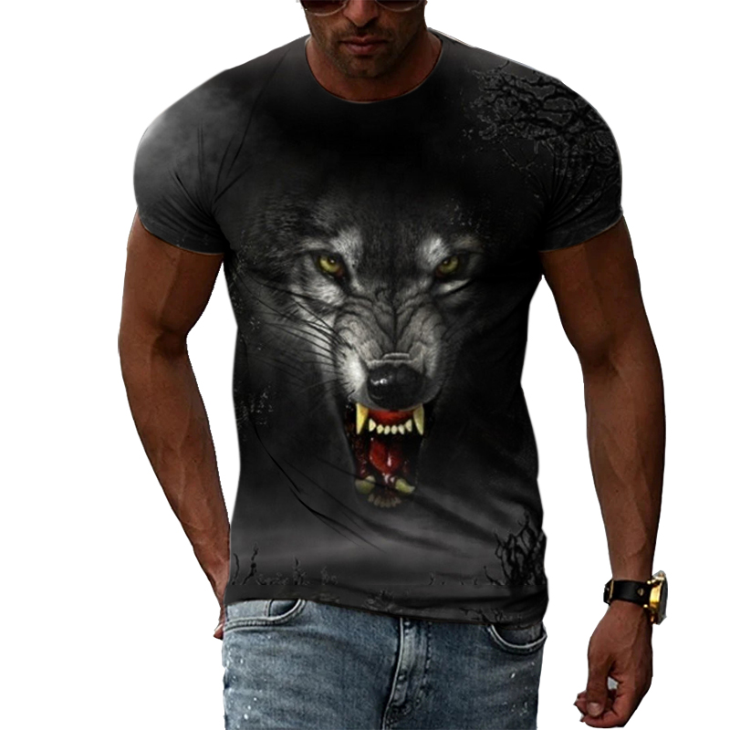 Casual Men's Animal Print T-sh - Mens Fashion Dress Shirts avis et prix