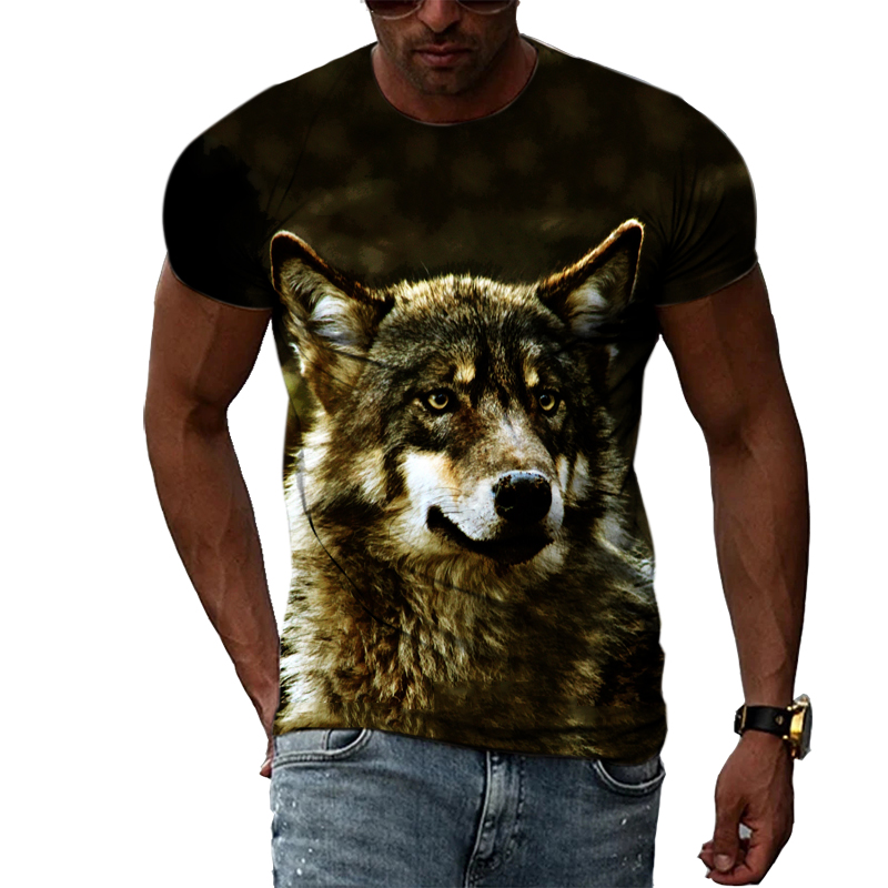 Casual Men's Animal Print T-sh - Mens Fashion Dress Shirts avis et prix
