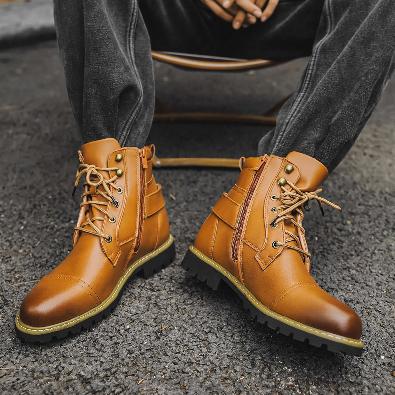 Quality Men Leather Boots Meta - Fashion Men'S Boots avis et prix