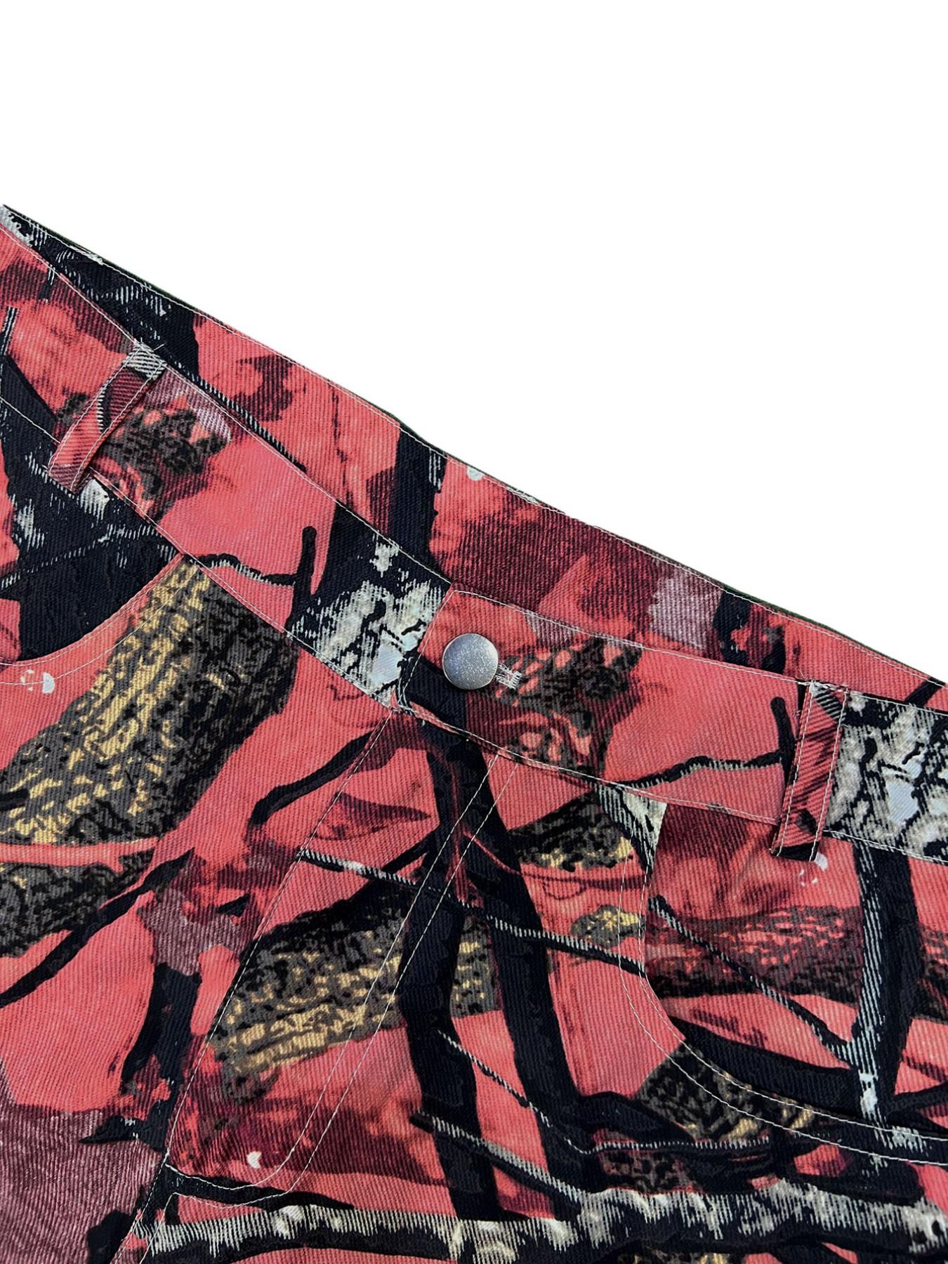 Men's Camo Straight Leg Loose  - Mens Fashion Camo Pants avis et prix