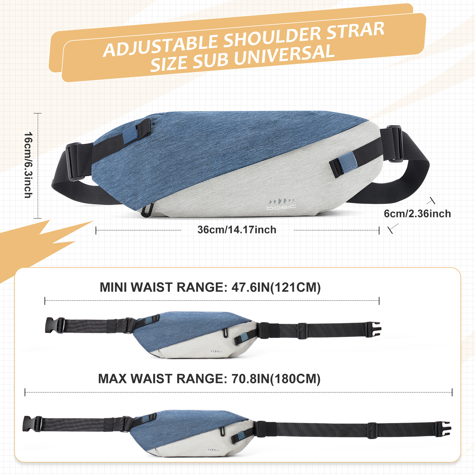 Fashionable Trendy Crossbody B - Belt Mens Fashion avis et prix