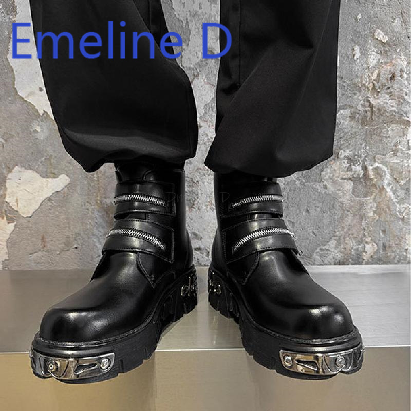 Dark Punk High Top Shoes Fashi - Belt Mens Fashion avis et prix