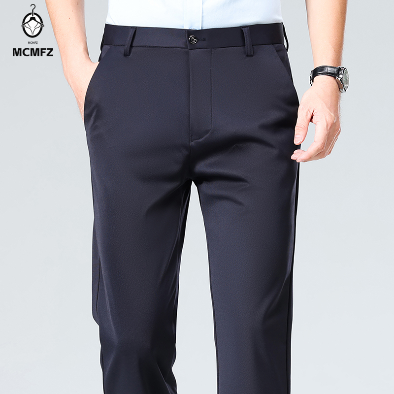 Mens Loose Straight Leg Four W - Formal Trouser Stretch avis et prix