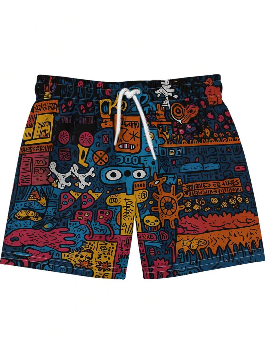 Mens Beach Shorts 3D Digital P - Swim Trunk Shorts avis et prix