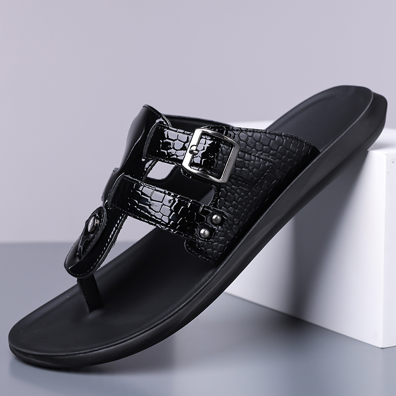 Summer New Men Flip Flops with - Belt Mens Fashion avis et prix