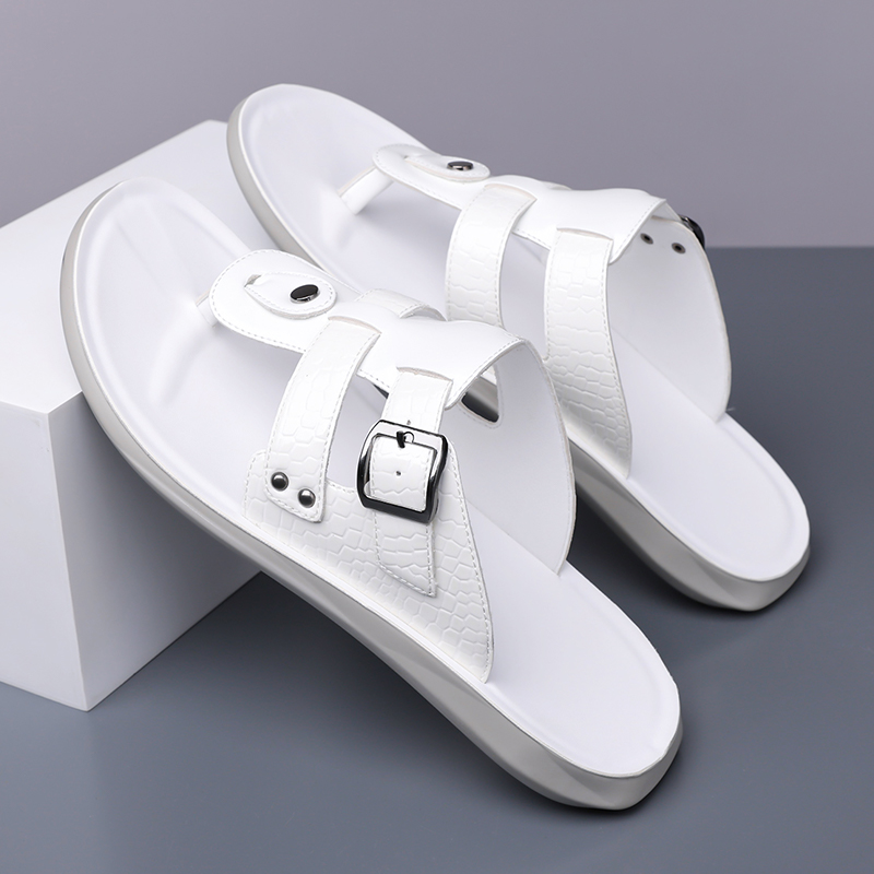 Summer New Men Flip Flops with - Belt Mens Fashion avis et prix