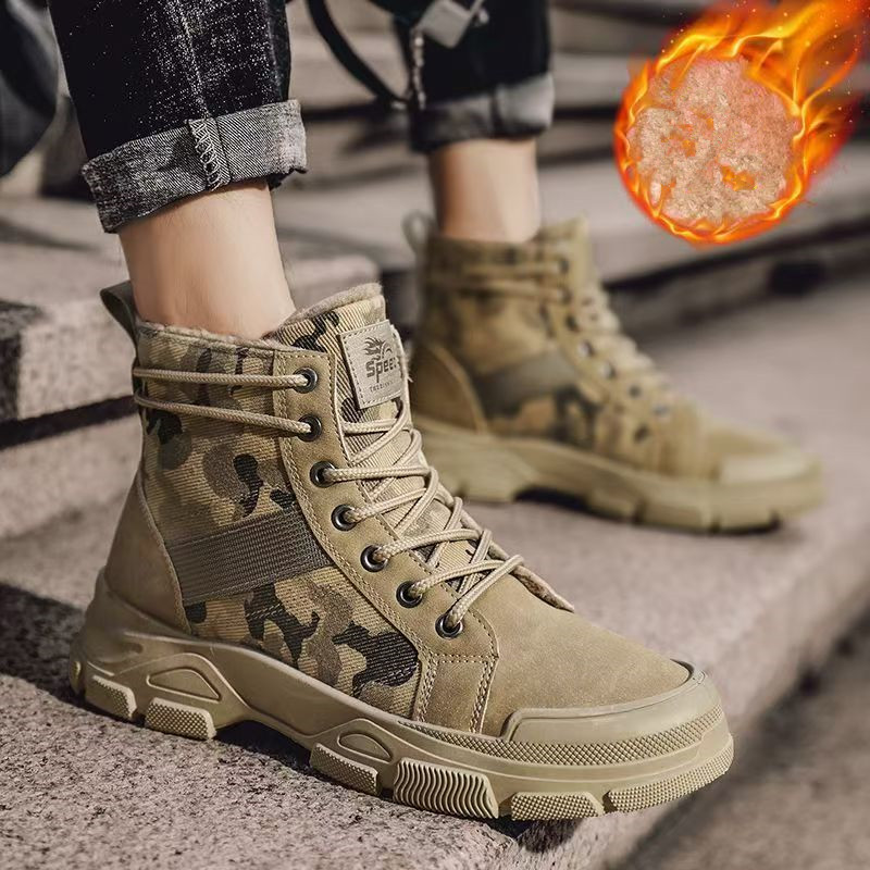 2025 Winter Camouflage Insulat - Men'S Fashion Jeans And Boots avis et prix