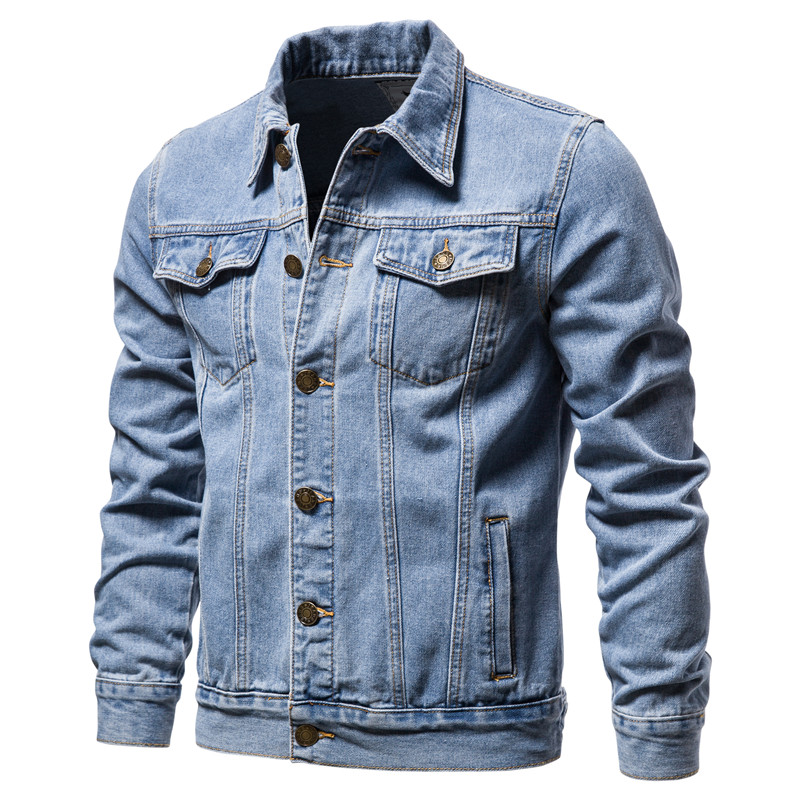 2025 Autumn Men Solid Denim Ja - Mens Fashion Denim Jacket avis et prix
