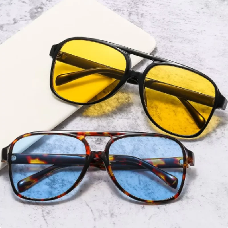 Unisex Fashion Sunglasses UV40 - Yellow Men'S Fashion avis et prix