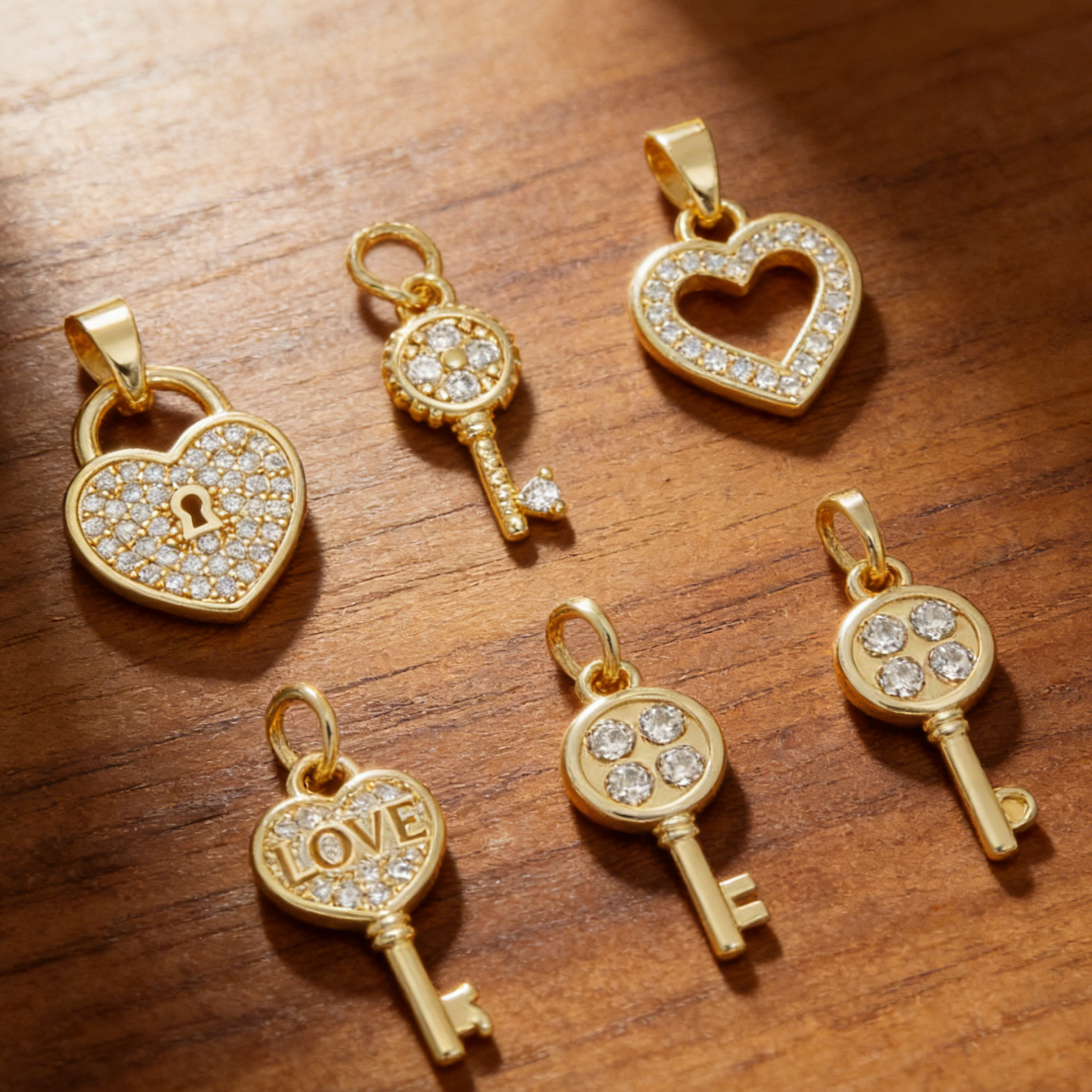 4Pcs Pendants Brass Cubic Zirc - Men'S Fashion Jewelry Bracelets avis et prix