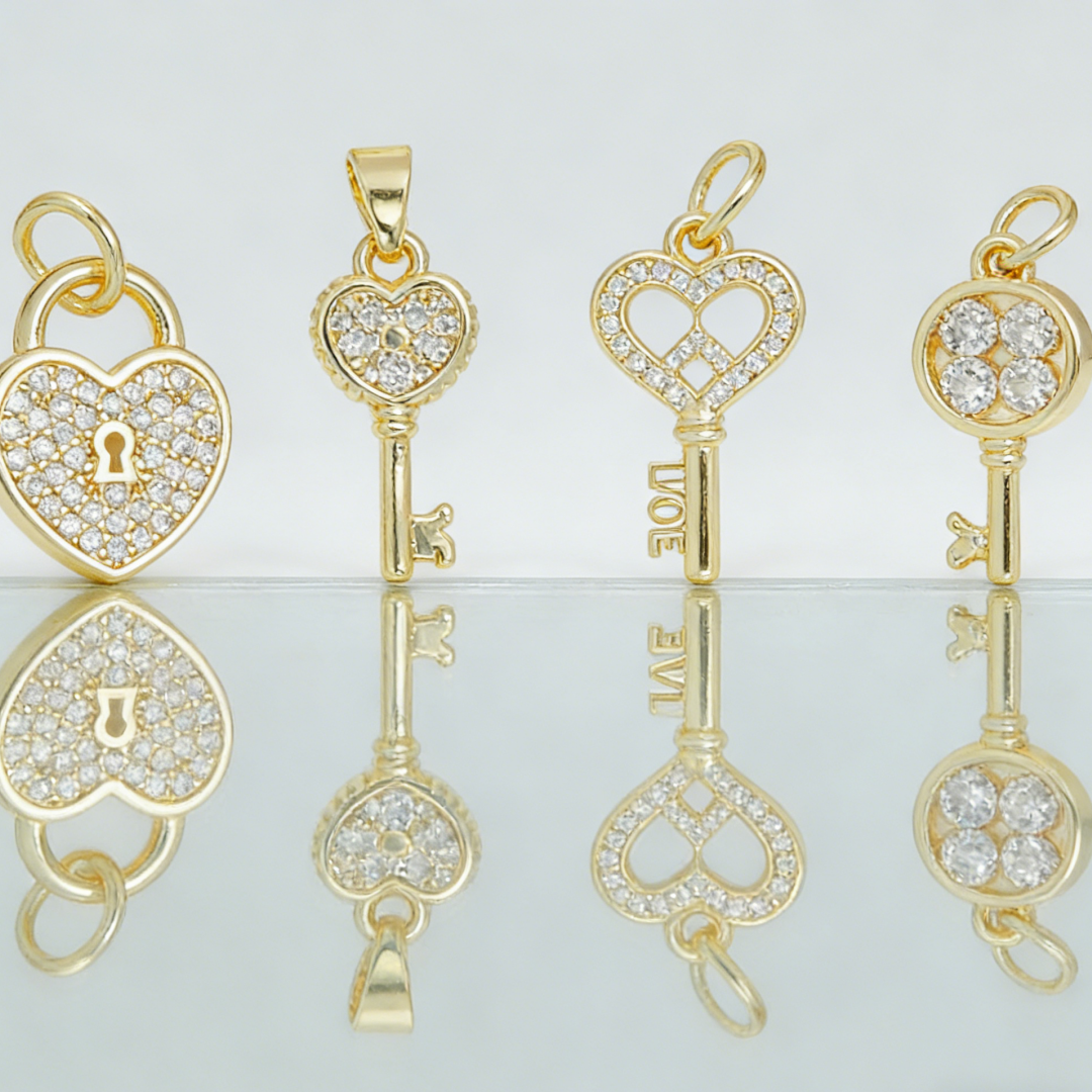 4Pcs Pendants Brass Cubic Zirc - Men'S Fashion Jewelry Bracelets avis et prix