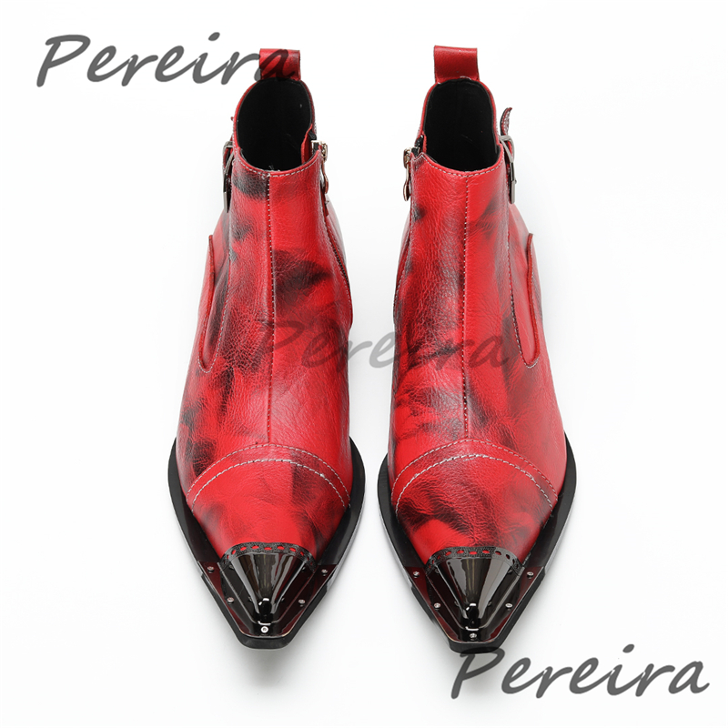 Red Black Iron Pointy Toe Men' - Belt Mens Fashion avis et prix
