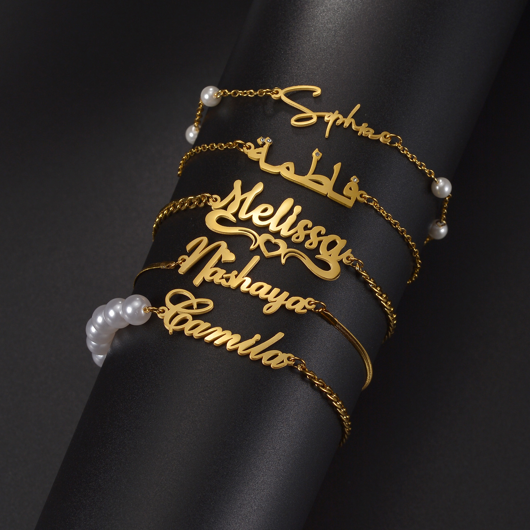 Atoztide Custom Name Necklace  - Men'S Fashion Jewelry Bracelets avis et prix