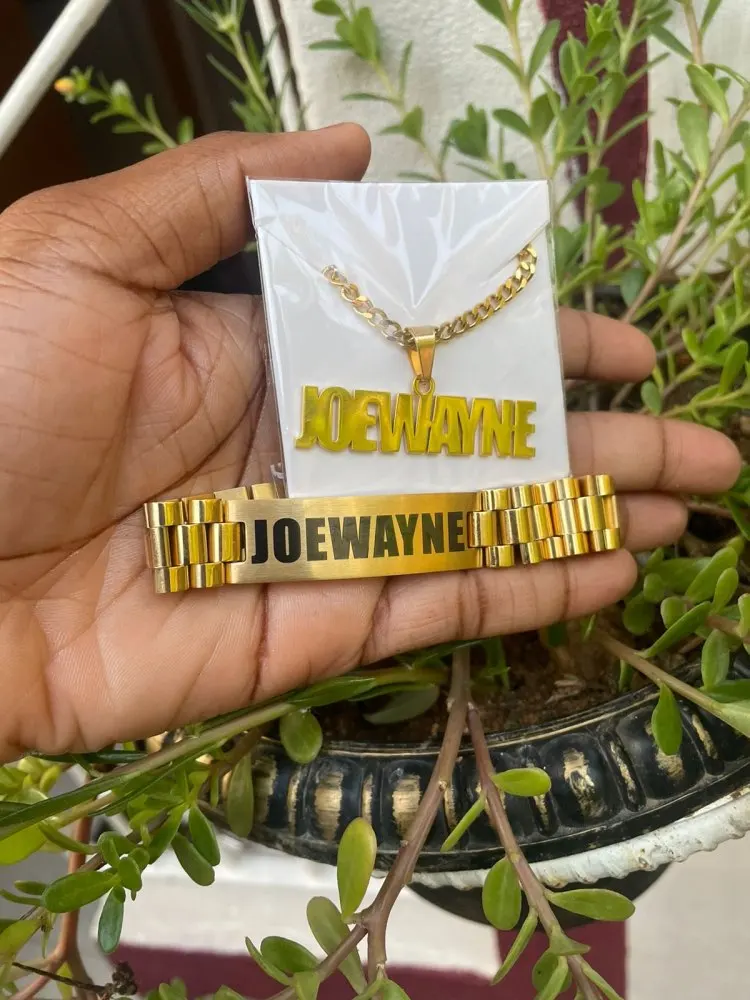 Custom Men Name Necklace Big B - Men'S Fashion Jewelry Bracelets avis et prix