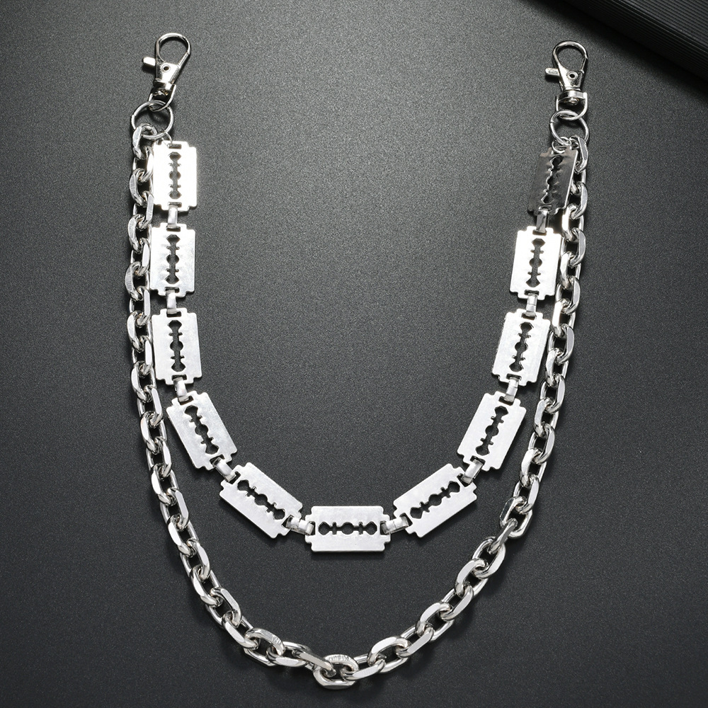 Punk Metal Chain Keychains for - Belt Mens Fashion avis et prix
